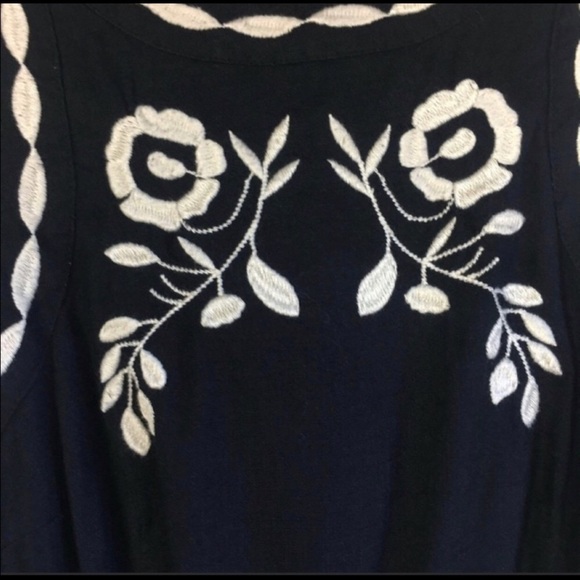 Free People Black Delightful Birds Of A Feather Mini Dress Size 4 - Picture 4 of 9